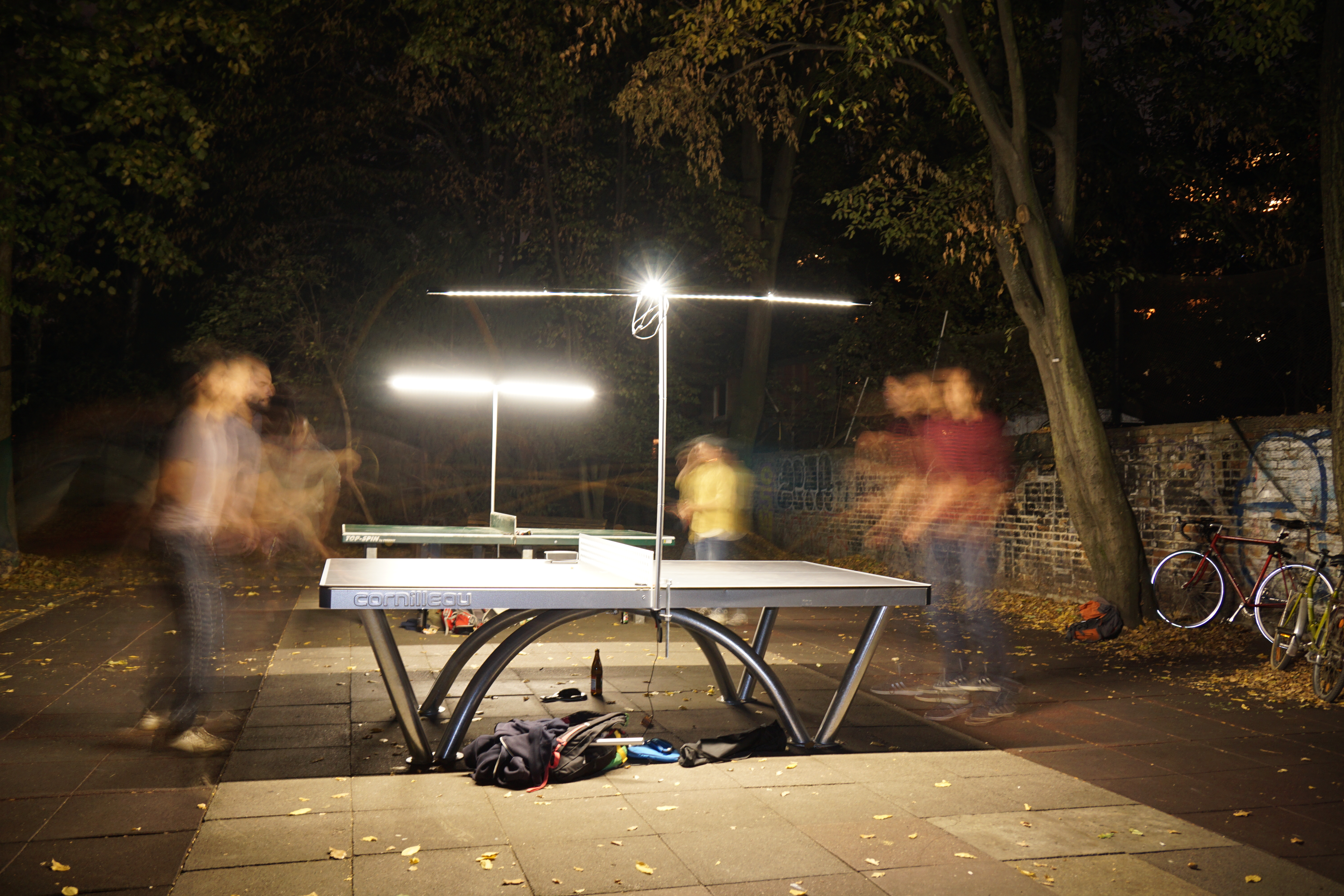 Tischtennis Beleuchtung outdoor